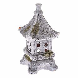 Šedý keramický svícen Dakls Pagoda
