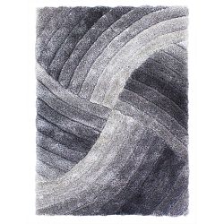 Šedý koberec Flair Rugs Furrow, 80 x 150 cm