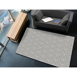 Šedý koberec Universal Matrix Grey, 140 x 200 cm