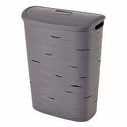Šedý koš na prádlo Curver Ribbon, 49 l