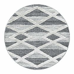 Šedý kulatý koberec ø 80 cm Pisa – Ayyildiz Carpets