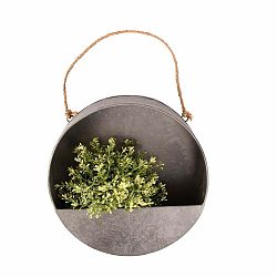 Šedý nástěnný květináč Esschert Design, ø 30 cm