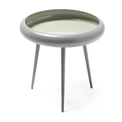 Šedý odkládací stolek 360 Living Vaiva, ⌀ 49 cm