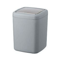 Šedý odpadkový koš Wenko Barcelona S, výška 20 cm