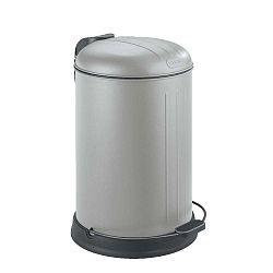 Šedý odpadkový koš Wenko Lagun, 12 l