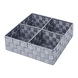 Šedý organizér se 4 přihrádkami Wenko Adria