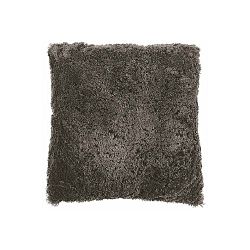 Šedý polštář Tiseco Home Studio Fluffy, 45 x 45 cm