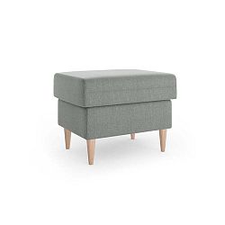 Šedý puf Mazzini Sofas Aubrieta, 60 x 45 cm