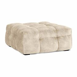 Šedý sametový puf Windsor & Co Sofas Vesta