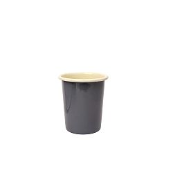 Šedý smaltovaný hrnek Dexam, 440 ml