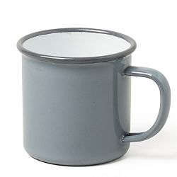 Šedý smaltovaný hrnek Falcon Enamelware, 350 ml