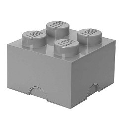 Šedý úložný box čtverec LEGO®