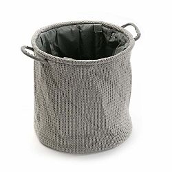 Šedý úložný košík Versa Knitted, 36 x 38 cm