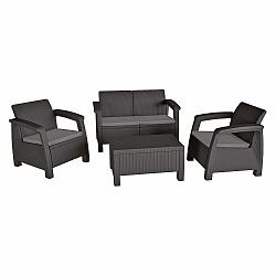 Šedý zahradní lounge set pro 4 Bahamas – Keter