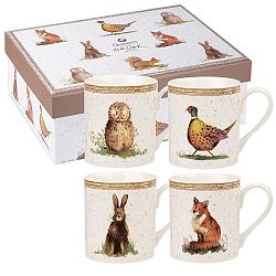 Set 4 hrnků Churchill China Wildlife, 250 ml