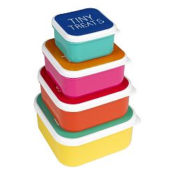 Set 4 ks svačinových boxů Happy Jackson Snack