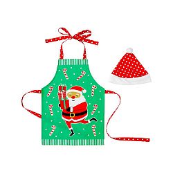 Set dětské zástěry a čepice Ladelle Santa Fun