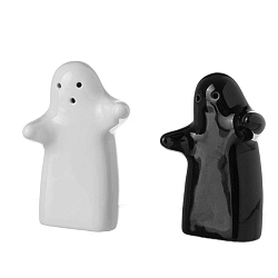 Set pepřenky a solničky z keramiky Unimasa Ghosts