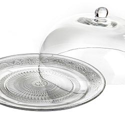 Set skleněného talíře a poklopu Unimasa, Ø 29 cm