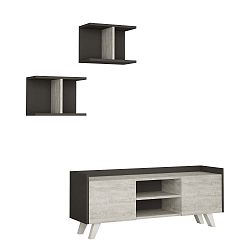 Set TV stolku a 2 nástěnných polic Trap TV