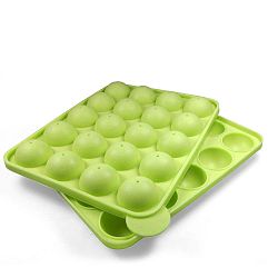 Silikonová pečící forma na cake pops JOCCA Green
