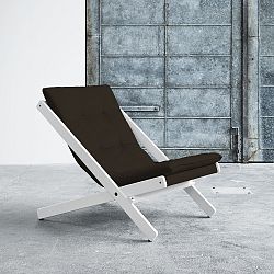 Skládací křeslo Karup Boogie White/Choco Brown