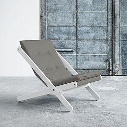 Skládací křeslo Karup Boogie White/Granite Grey