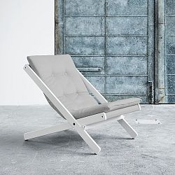 Skládací křeslo Karup Boogie White/Light Grey