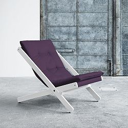 Skládací křeslo Karup Boogie White/Purple
