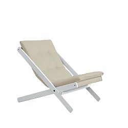 Skládací křeslo Karup Design Boogie White/Beige