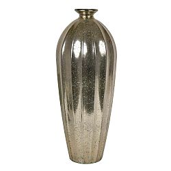 Skleněná váza Ego Dekor Etnico Silver, výška 56 cm