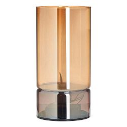 Skleněný LED svícen InArt Amber, výška 20 cm