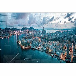 Skleněný obraz 100x70 cm Hongkong – Wallity