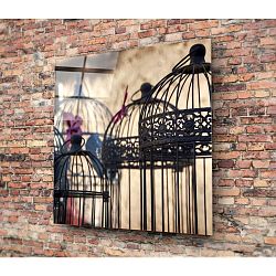 Skleněný obraz 3D Art Cages, 50 x 50 cm