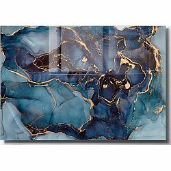 Skleněný obraz 70x50 cm Dark Marble – Wallity
