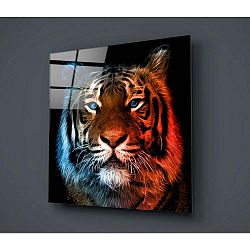 Skleněný obraz Insigne Lion Colorful, 40 x 40 cm