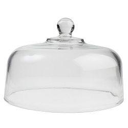 Skleněný poklop T&G Woodware Ribbed, průměr 26 cm