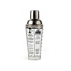 Skleněný šejkr Kikkerland Master Mix, 400 ml