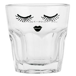 Sklenice Miss Étoile Closed Eyes Black Lips, 9 cm