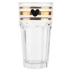 Sklenice Miss Étoile Gold Stripes, 16 cm