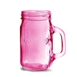 Sklenice s uchem Kilner 350 ml, růžová