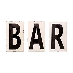 Smaltovaná písmena Antic Line Bar