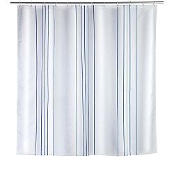 Sprchový závěs Wenko Line Blue, 180 x 200 cm
