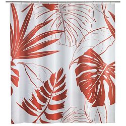 Sprchový závěs Wenko Red Monstera, 180 x 200 cm