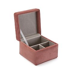 Starorůžová sametová šperkovnice Versa Terracota