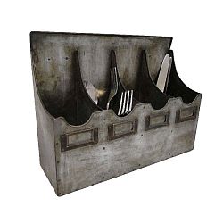 Stojan na příbory Antic Line Metal Zinc