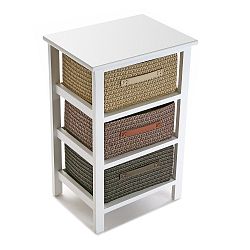 Stolek se třemi úložnými košíky Versa Chest