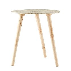Stolek v přírodní barvě Villa Collection, ∅ 40 cm