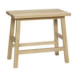 Stolička Hübsch Oak Stool, výška 45 cm