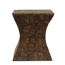 Stolička  z teakového dřeva HSM collection Mozaiek
